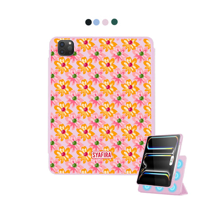 iPad Detachable Flip Cover - Tropical flower 2.0