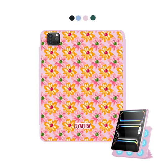 iPad Detachable Flip Cover - Tropical Flower 2.0