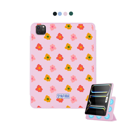 iPad Detachable Flip Cover - Tropical flower 3.0