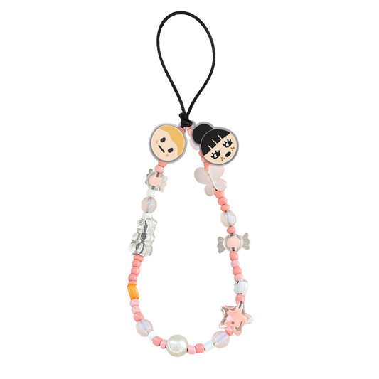 Beaded Strap with Acrylic Charm  - Doodle 1.0