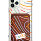 iPhone Magnetic Wallet Case - Doodle 2.0 Monogram