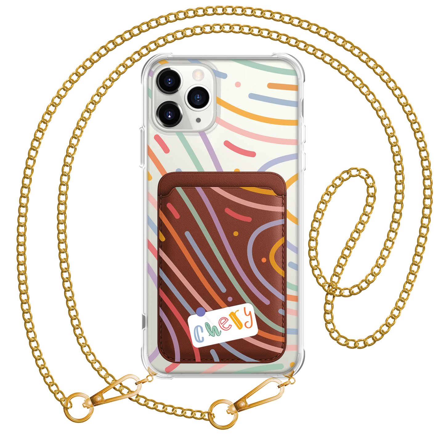 iPhone Magnetic Wallet Case - Doodle 2.0 Monogram