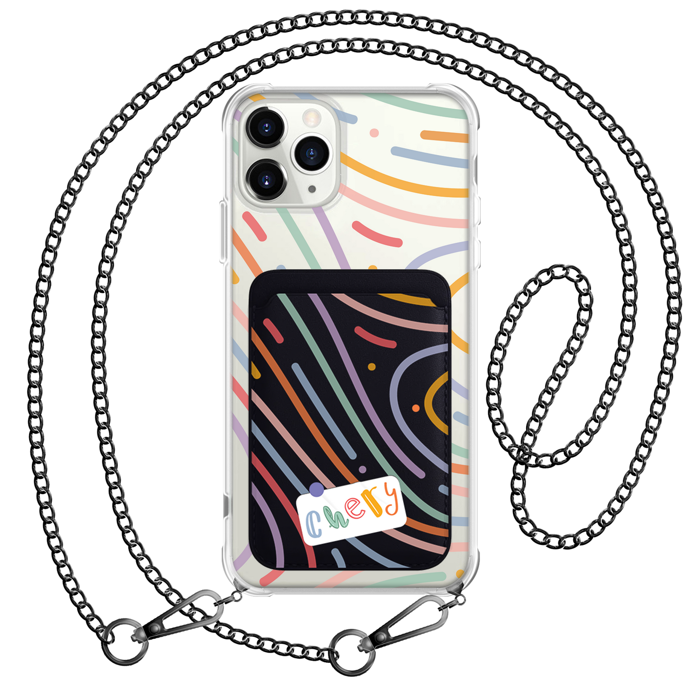 iPhone Magnetic Wallet Case - Doodle 2.0 Monogram