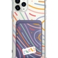 iPhone Magnetic Wallet Case - Doodle 2.0 Monogram