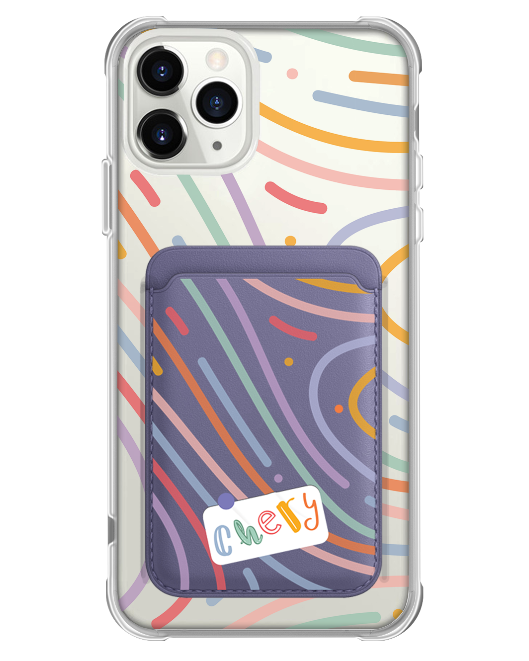 iPhone Magnetic Wallet Case - Doodle 2.0 Monogram