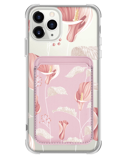 iPhone Magnetic Wallet Case - Easter Lily
