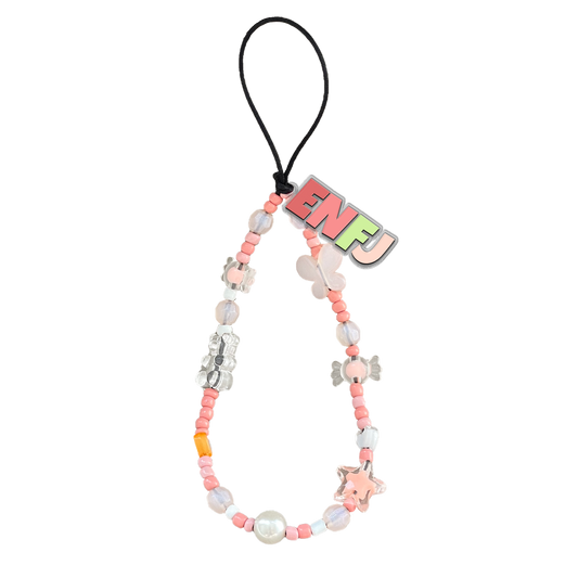 Beaded Strap with Acrylic Charm  - ENFJ