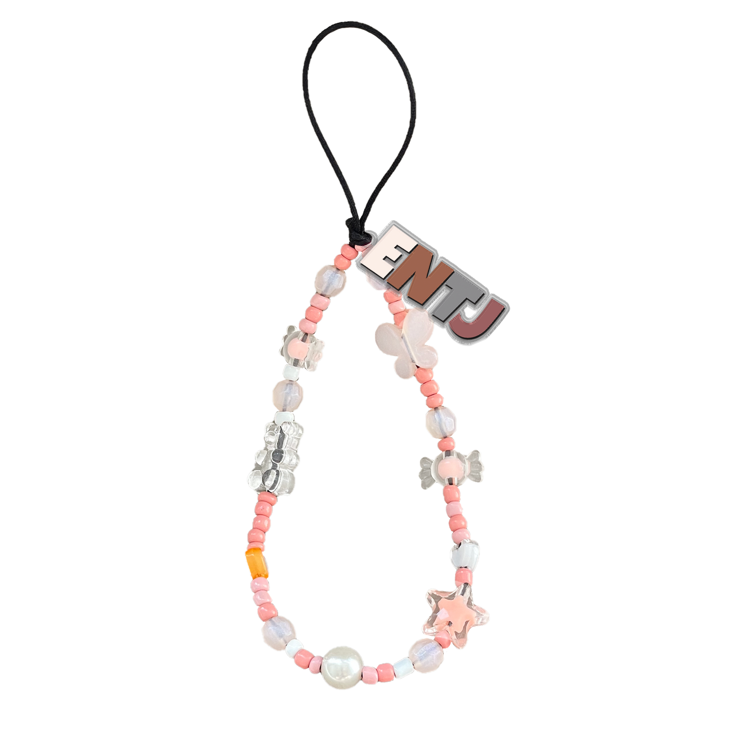 Beaded Strap with Acrylic Charm  - ENTJ