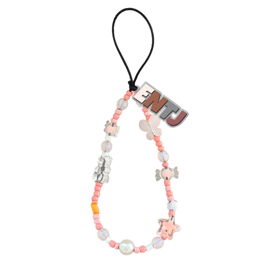 Beaded Strap with Acrylic Charm  - ENTJ