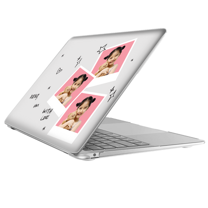 MacBook Snap Case - Face Grid White Polaroid