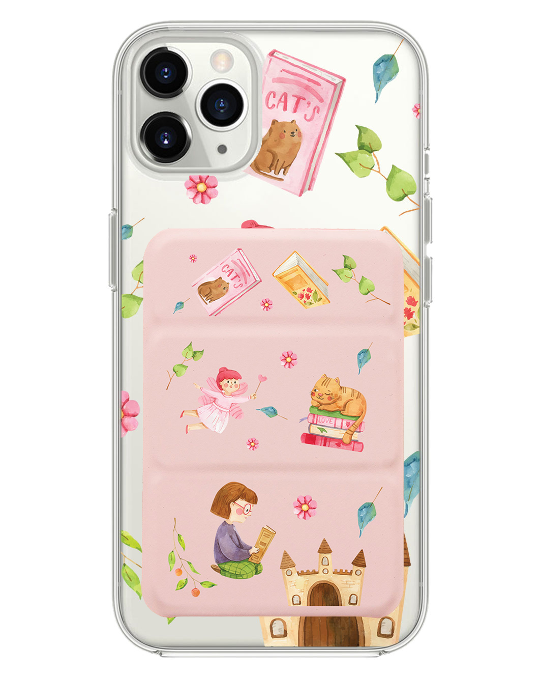 iPhone Magnetic Trifold Wallet Case - Fairycat