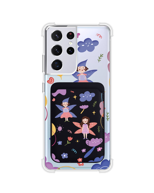 Android Magnetic Wallet Case - Fairy Pattern