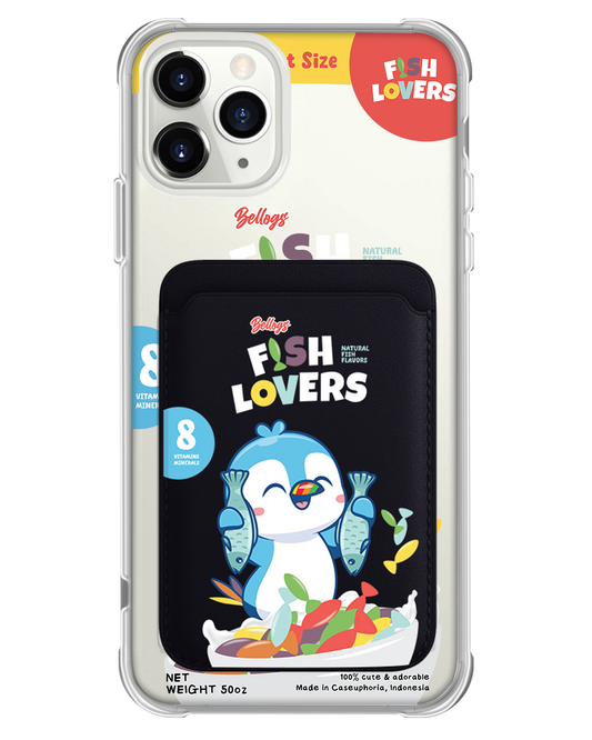 iPhone Magnetic Wallet Case - Fish Lovers