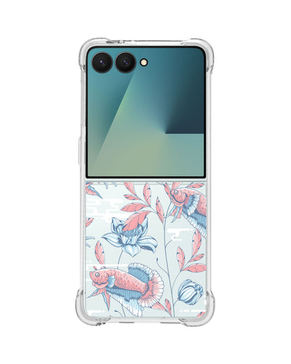 Android Flip / Fold Rearguard Hybrid - Fish & Floral 3.0