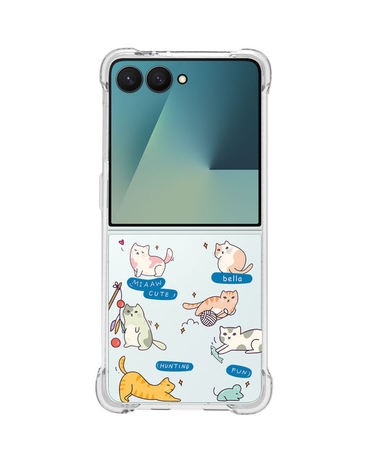 Android Flip / Fold Rearguard Hybrid - Playful Cat 2.0