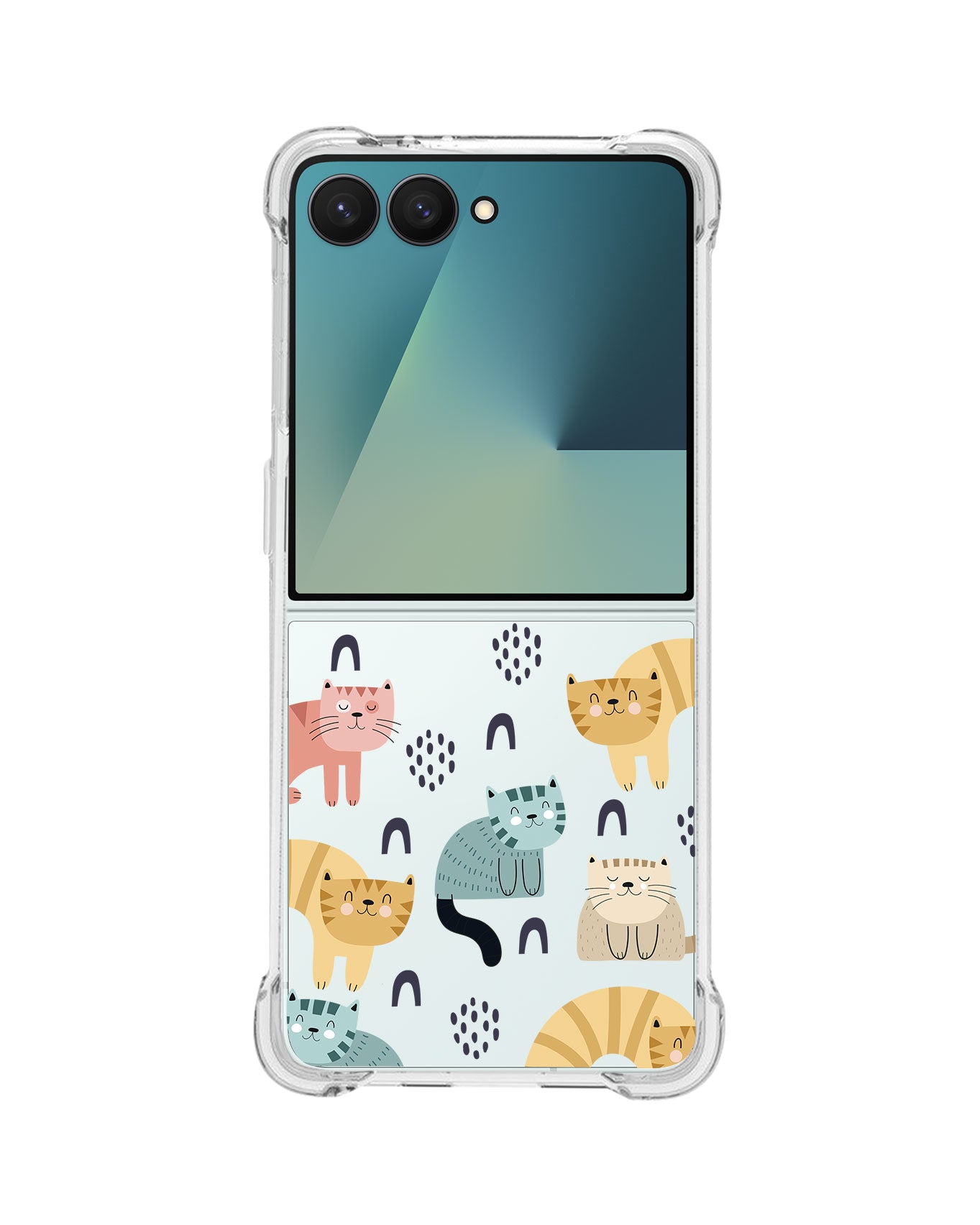 Android Flip / Fold Rearguard Hybrid - Rainbow Meow 1.0
