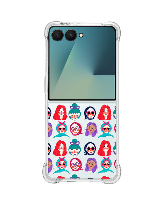 Android Flip / Fold Rearguard Hybrid - Cute Sweety Faces