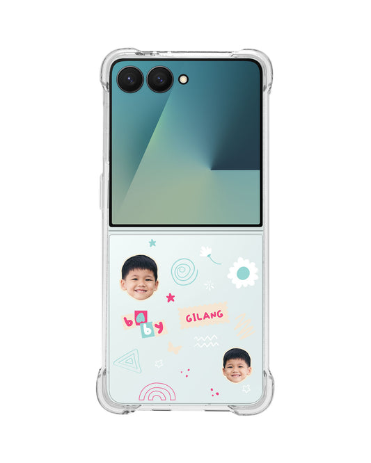 Android Flip / Fold Rearguard Hybrid - Face Grid Abstract