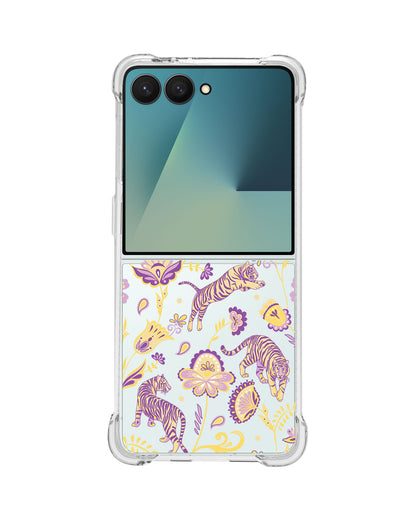 Android Flip / Fold Rearguard Hybrid - Tiger & Floral 4.0