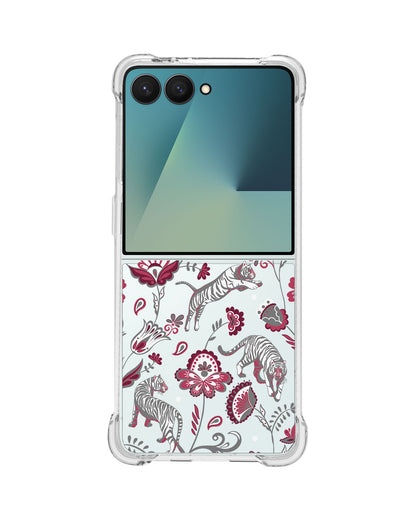 Android Flip / Fold Rearguard Hybrid - Tiger & Floral 6.0