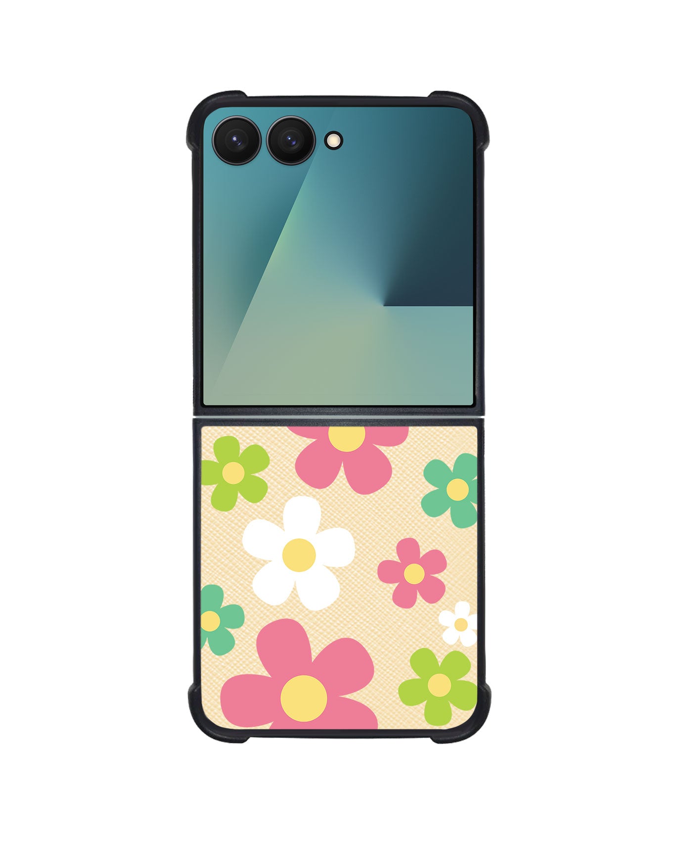 Android Flip / Fold Leather Grip - Daisy Wild