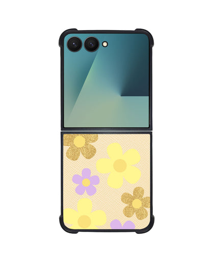 Android Flip / Fold Leather Grip - Daisy Twinkle