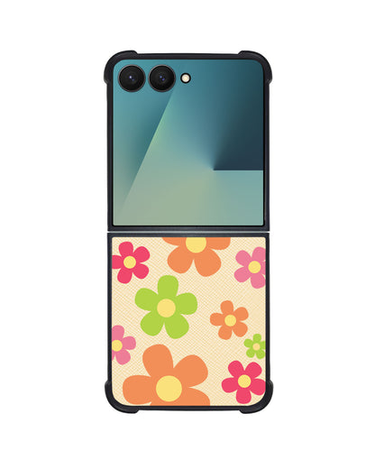 Android Flip / Fold Leather Grip - Daisy Sunshine 2.0