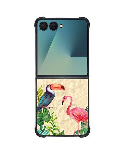 Android Flip / Fold Leather Grip - Tropical