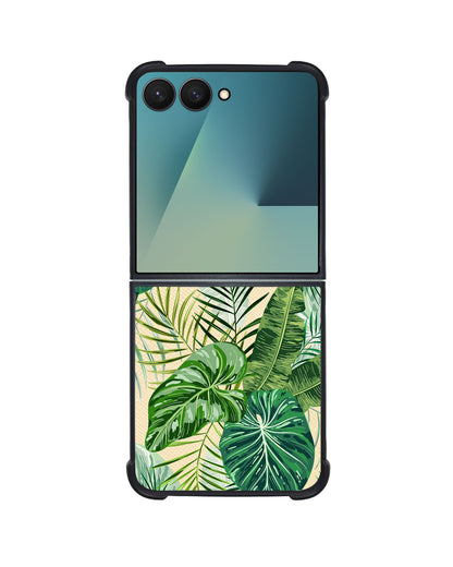 Android Flip / Fold Leather Grip - Rainforest