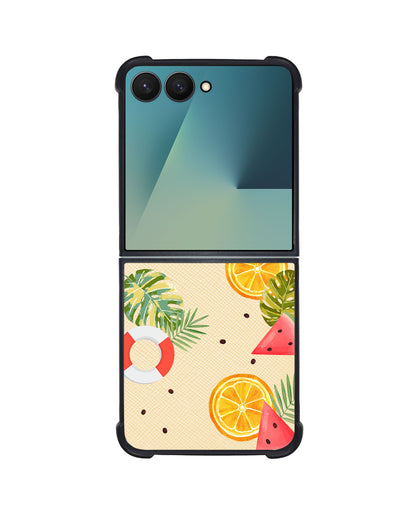 Android Flip / Fold Leather Grip - Caribbean Vibes
