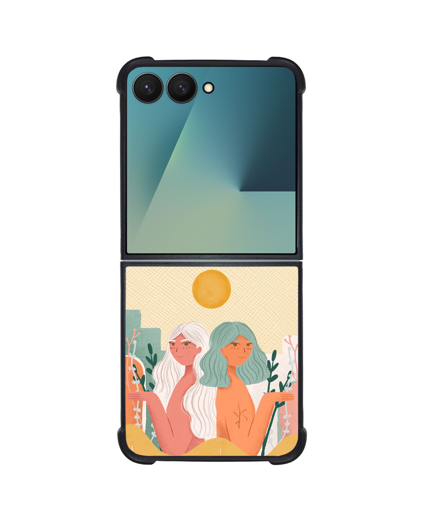 Android Flip / Fold Leather Grip - We're Beautiful