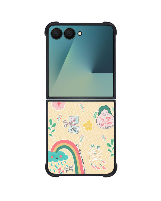 Android Flip / Fold Leather Grip - Self Love