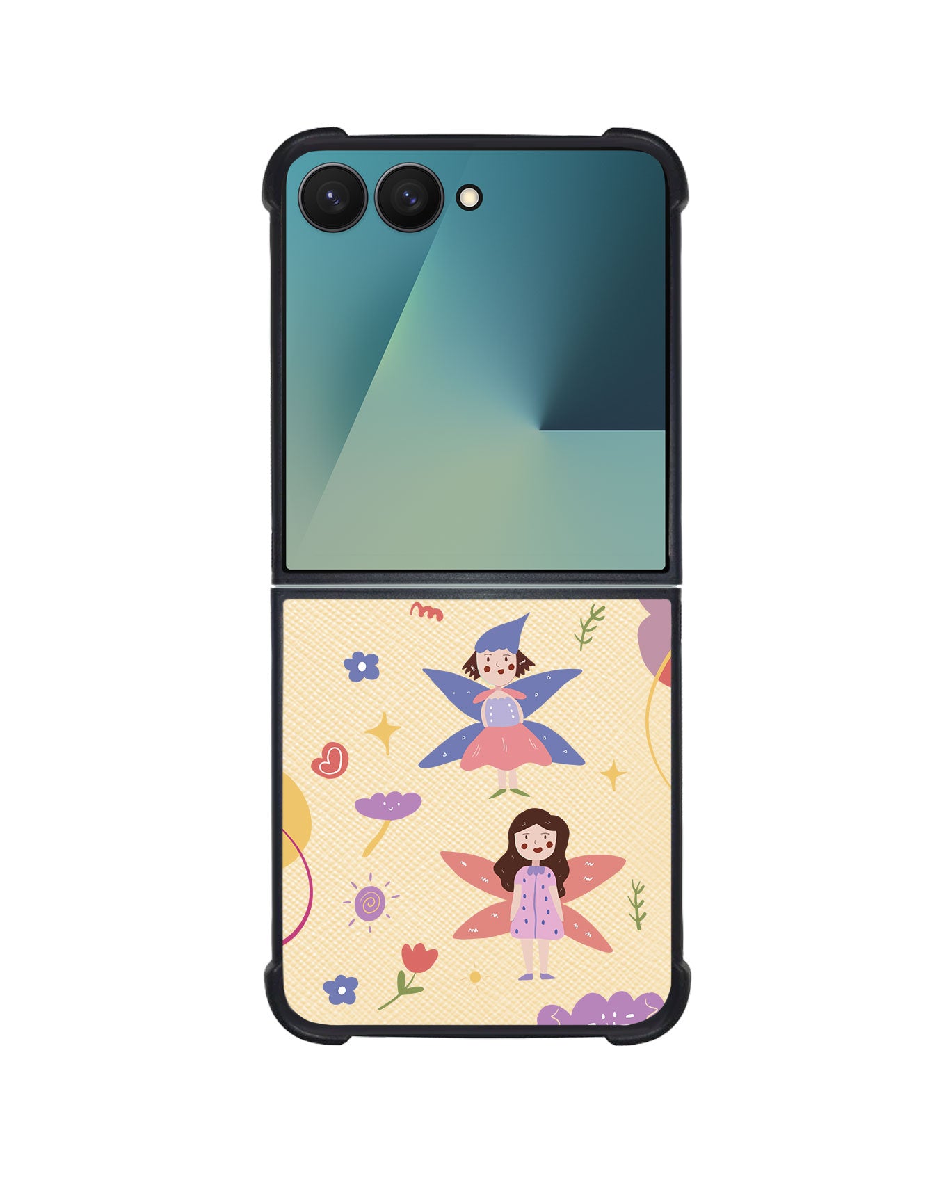 Android Flip / Fold Leather Grip - Fairy Pattern