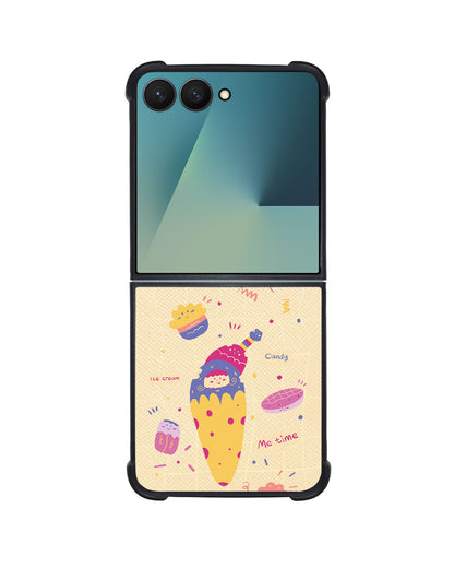 Android Flip / Fold Leather Grip - Candy Doodle