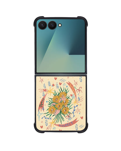 Android Flip / Fold Leather Grip - Peace