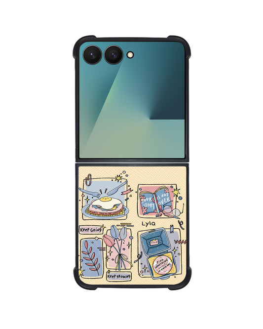 Android Flip / Fold Leather Grip - Grow (Sunnysidearteu)