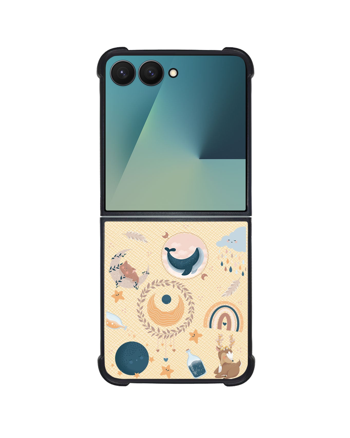 Android Flip / Fold Leather Grip - Boho