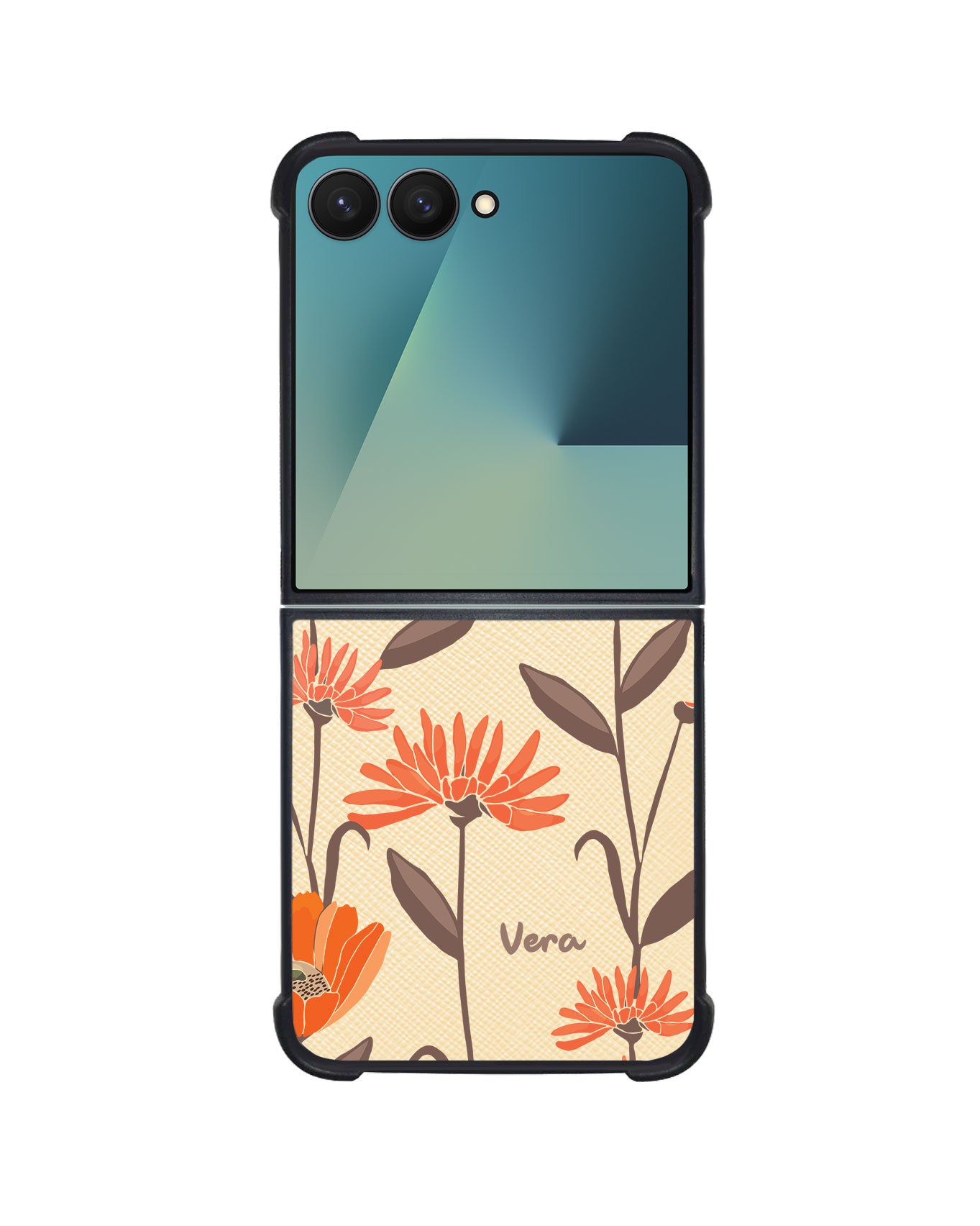 Android Flip / Fold Leather Grip - November Marigold