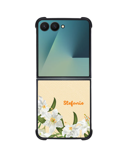 Android Flip / Fold Leather Grip - May Lily of The Valley