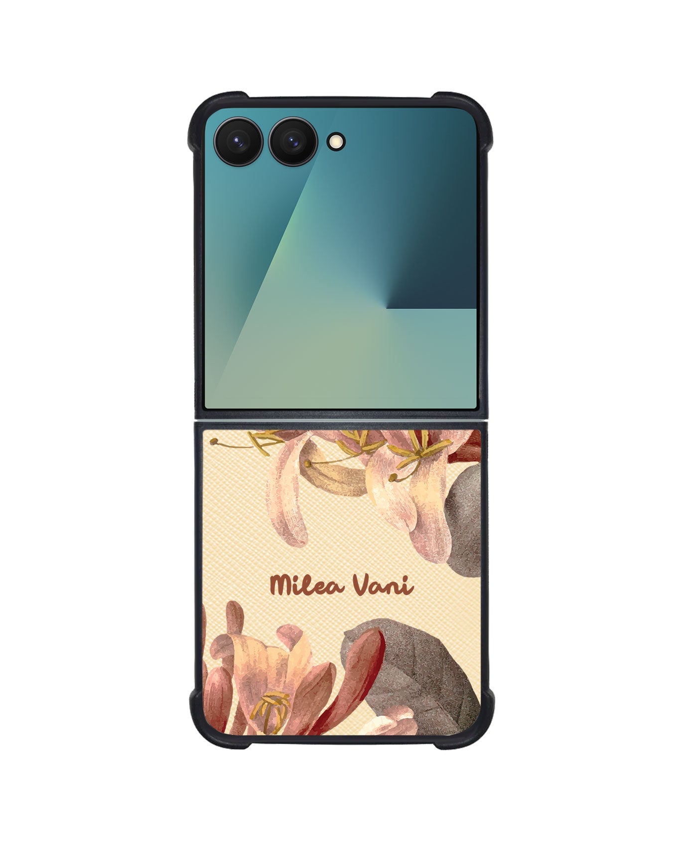 Android Flip / Fold Leather Grip - June Honey Suckle