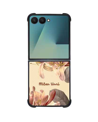 Android Flip / Fold Leather Grip - June Honey Suckle