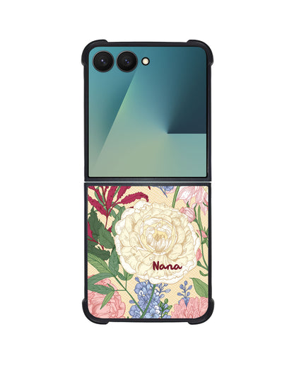 Android Flip / Fold Leather Grip - July Delphinium