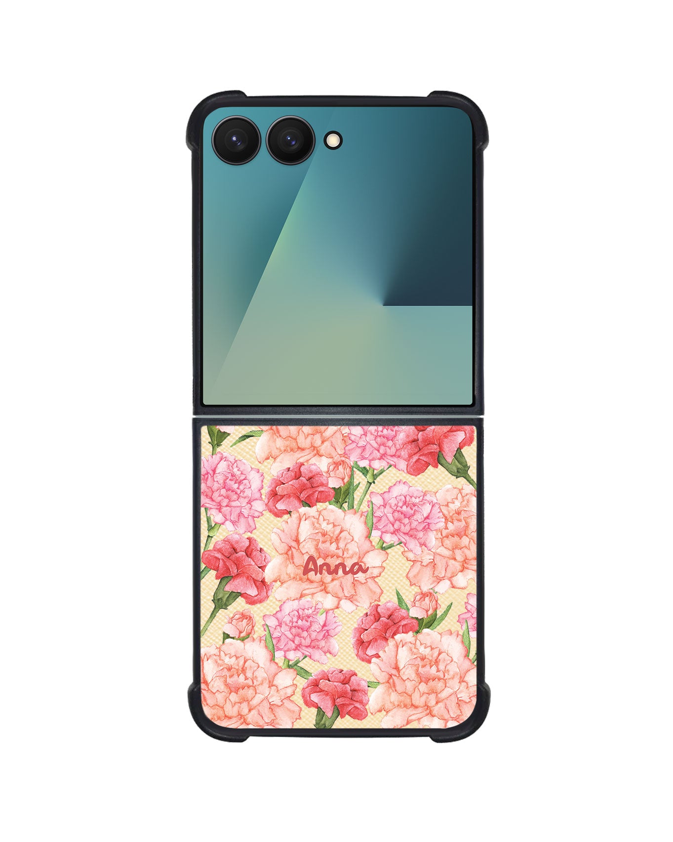 Android Flip / Fold Leather Grip - January Carnation