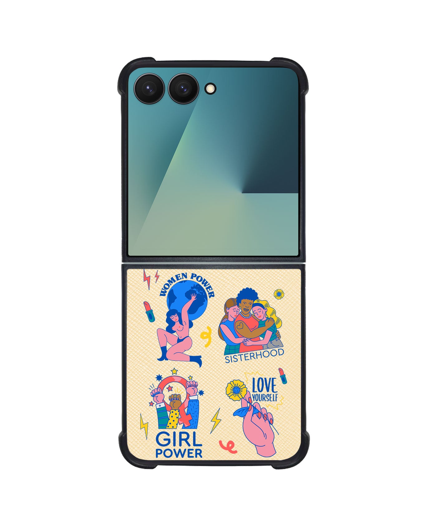 Android Flip / Fold Leather Grip - Girl Power 2.0
