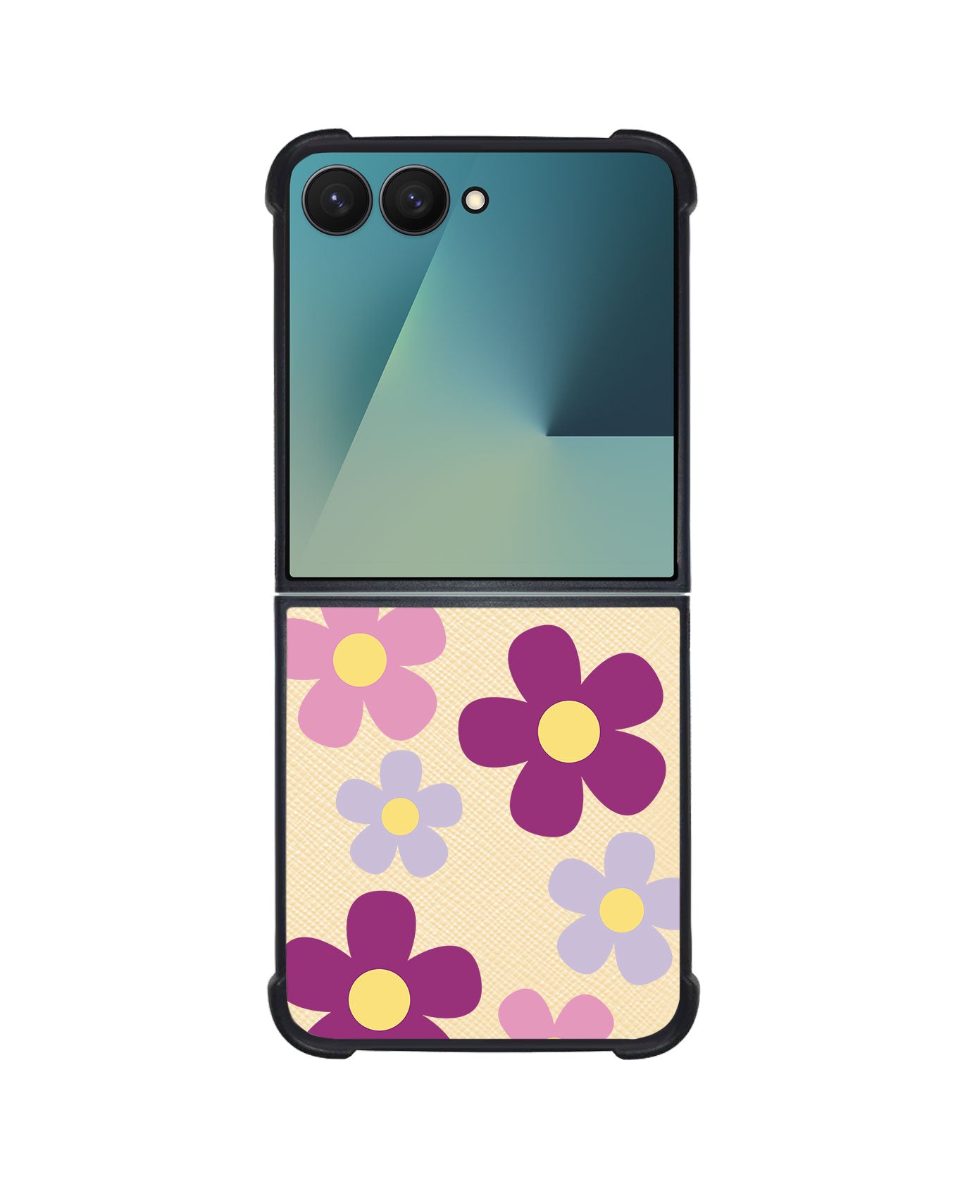 Android Flip / Fold Leather Grip - Daisy Paradise
