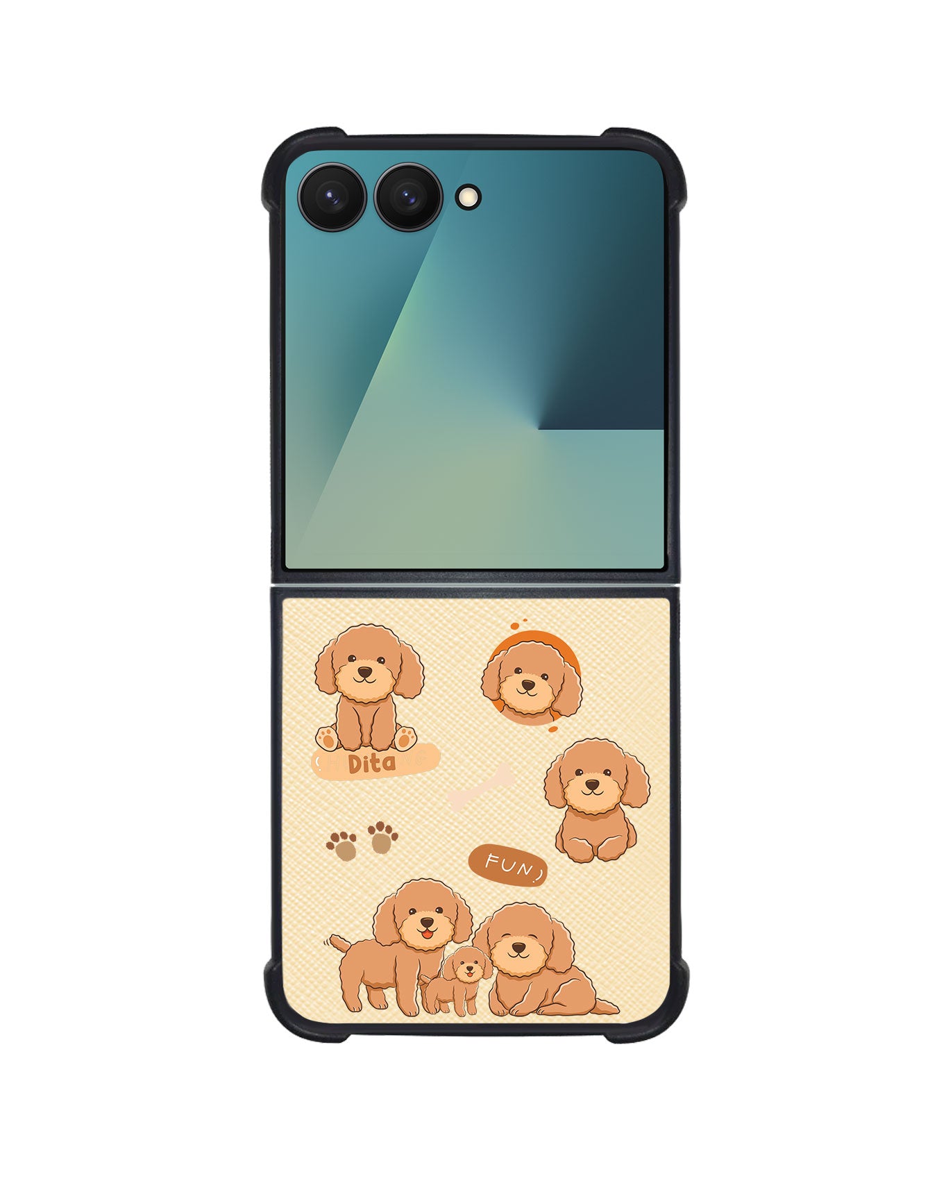 Android Flip / Fold Leather Grip - Poodle Squad 4.0