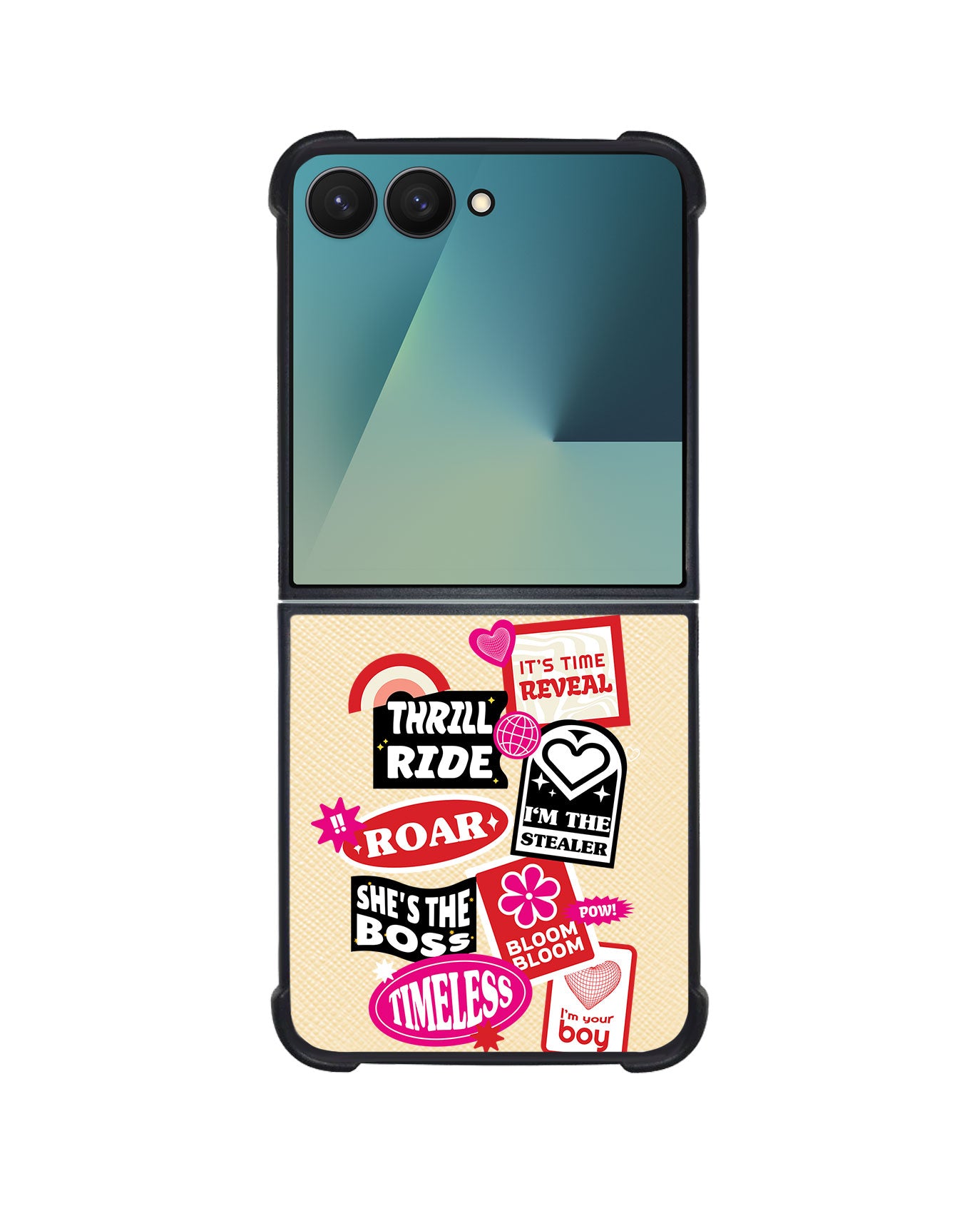Android Flip / Fold Leather Grip - The Boyz Song Sticker Pack