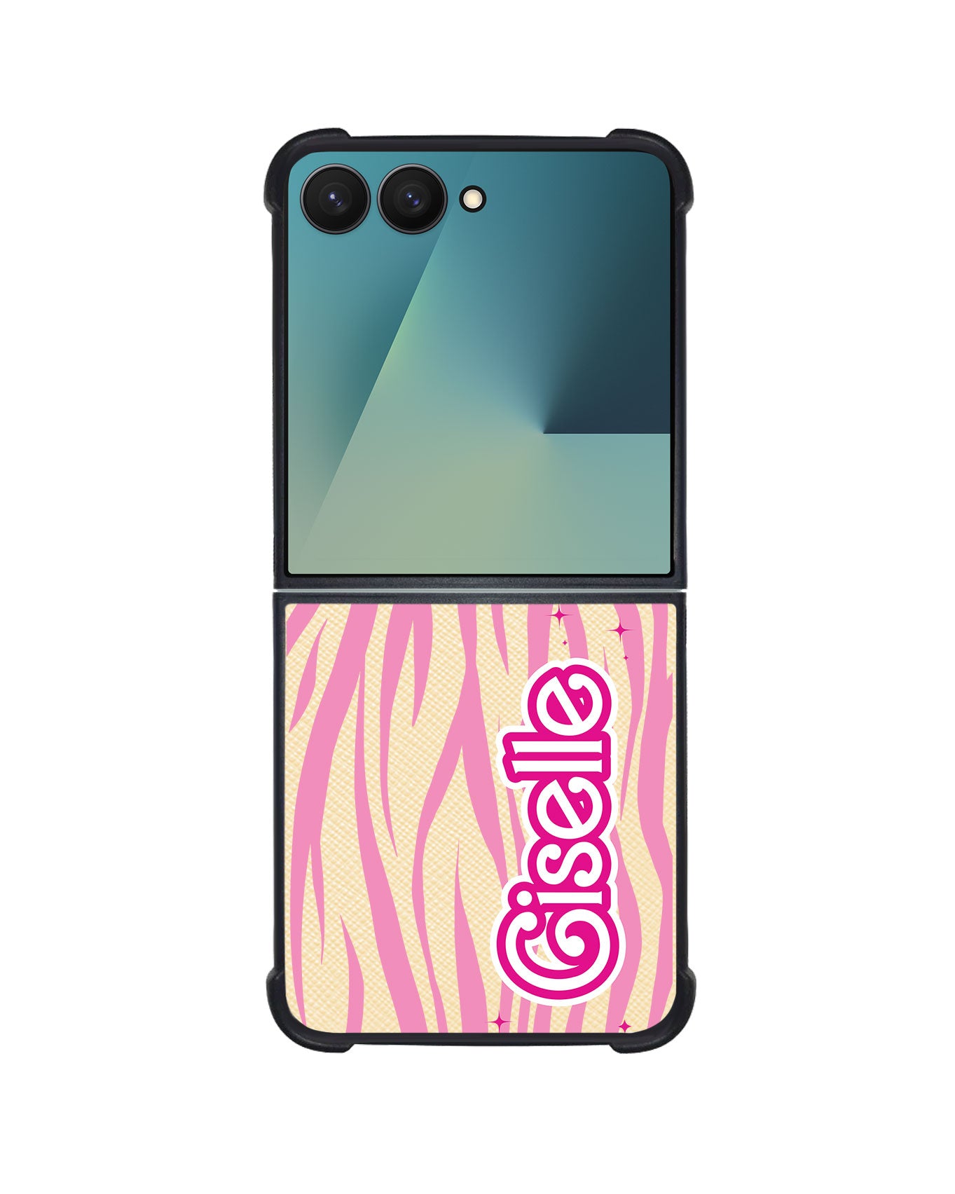 Android Flip / Fold Leather Grip - Barbie Zebra Pattern