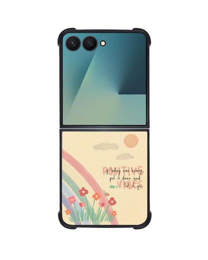 Android Flip / Fold Leather Grip - Positive Vibes