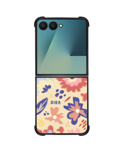 Android Flip / Fold Leather Grip - Flower Lovers